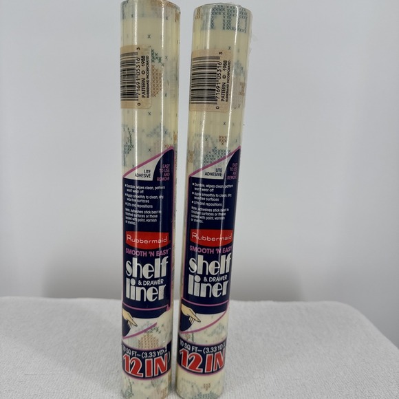Rubbermaid Other - 1986 Rubbermaid Smooth 'N Easy Shelf  & Drawer Liner 5316 Country Stitch 10x12‎